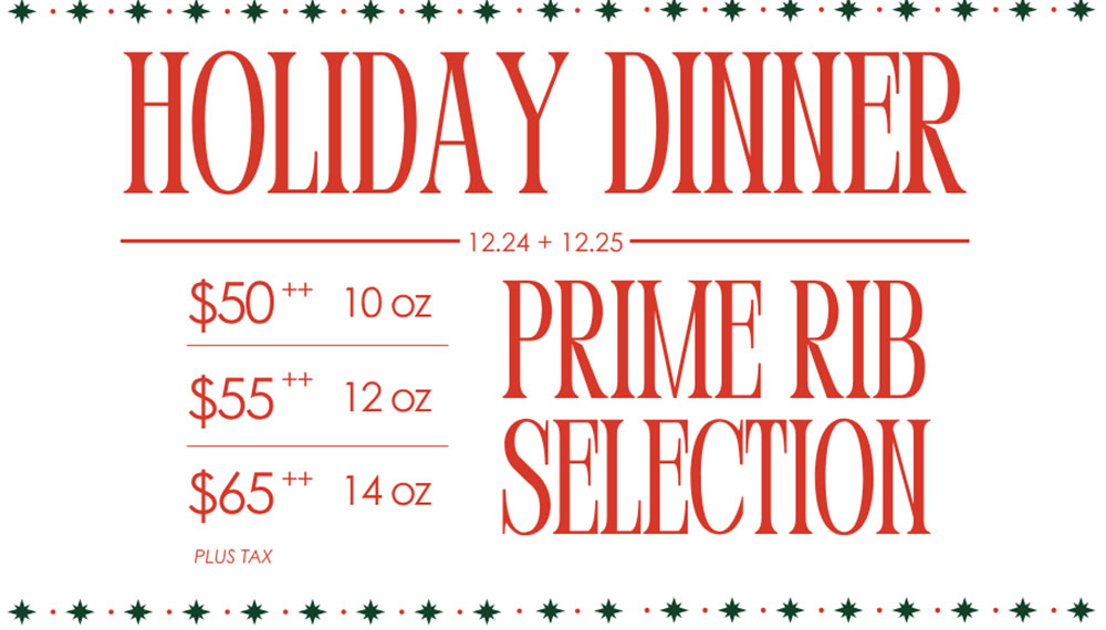Holiday Dinner at Pacci event poster